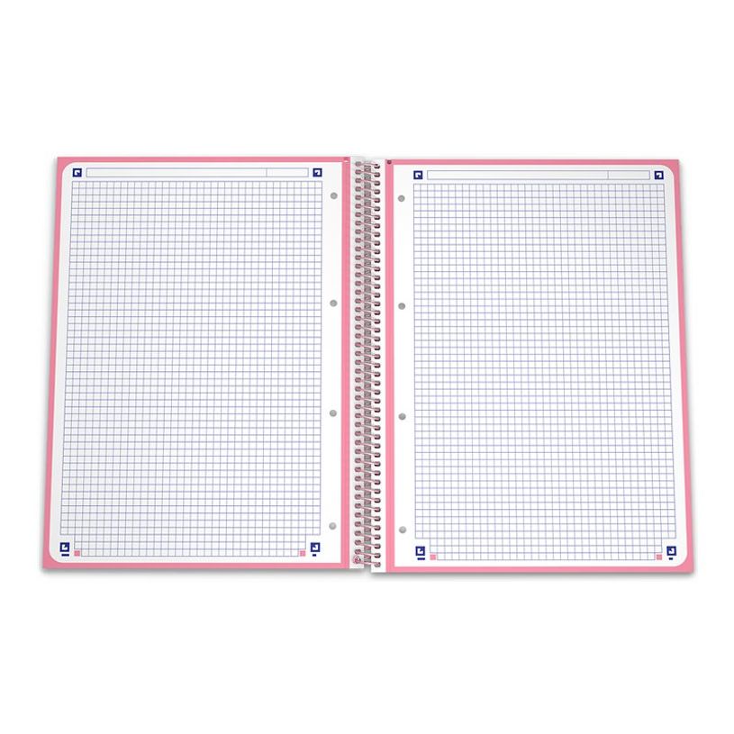 8412771007096-Oxford Classic - Cahier à spirale A4 Plus - petits carreaux - rose-P_505718_3-1