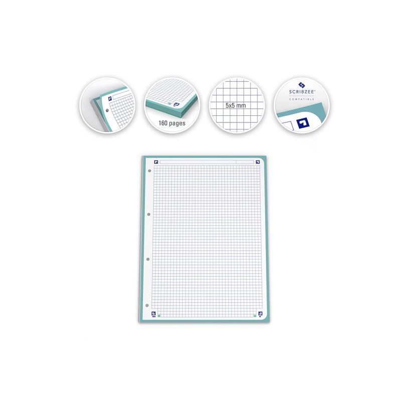 3020120058597-Oxford recambio ebook 1 color A4+ 80 hojas 5x5 verde menta-P_505720_1-2