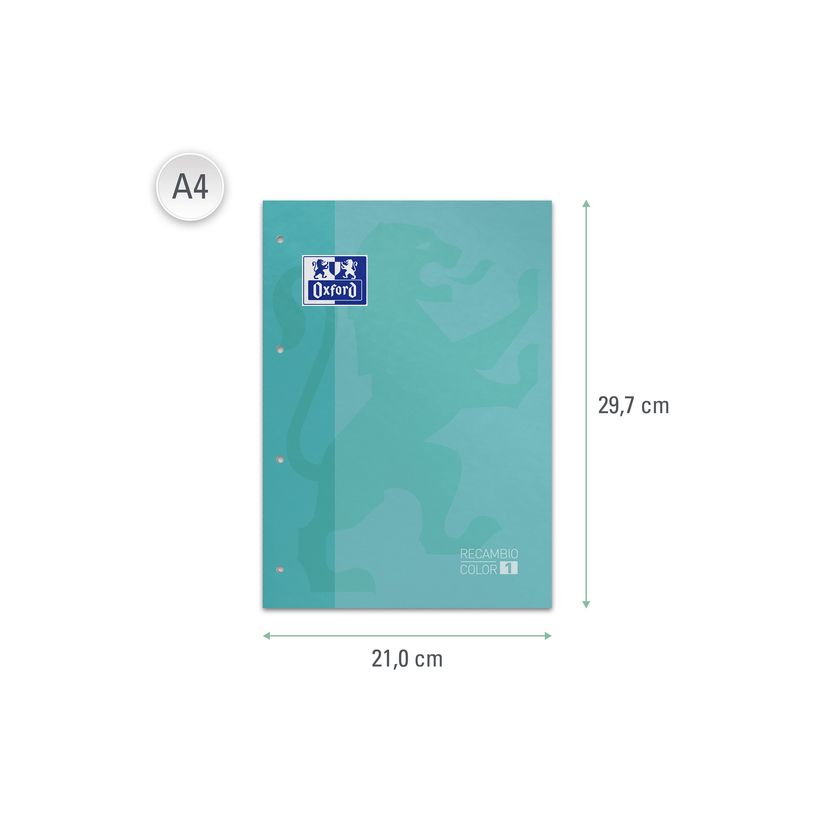 3020120058597-Oxford recambio ebook 1 color A4+ 80 hojas 5x5 verde menta-P_505720_2-1