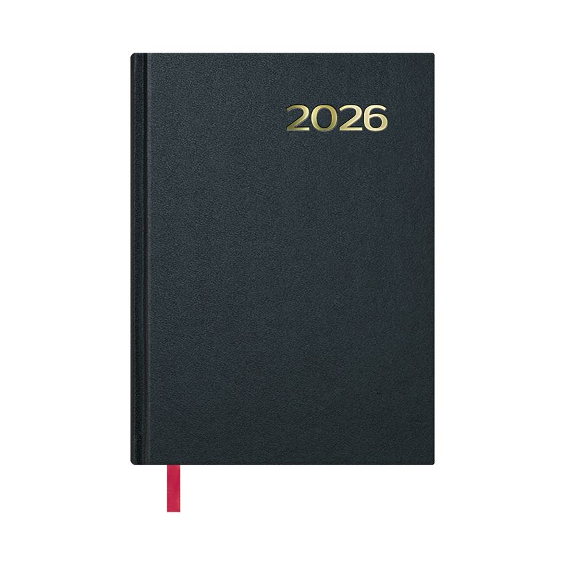 8421938113990-Dohe SINTEX - Agenda - 2025 - 1 jour par page - 140 x 200 mm - 288 pages - papier blanc - couverture noire - viny-509066-0