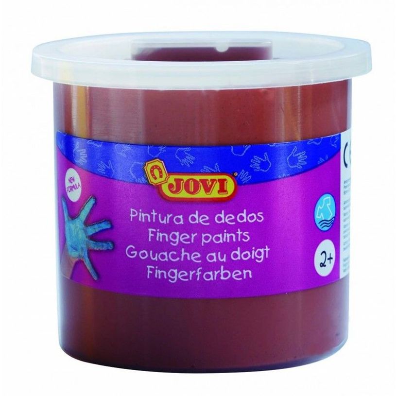 8412027029001-JOVI - Peinture au doigt - brun - 125 ml (pack de 5)-P_509801_5-0