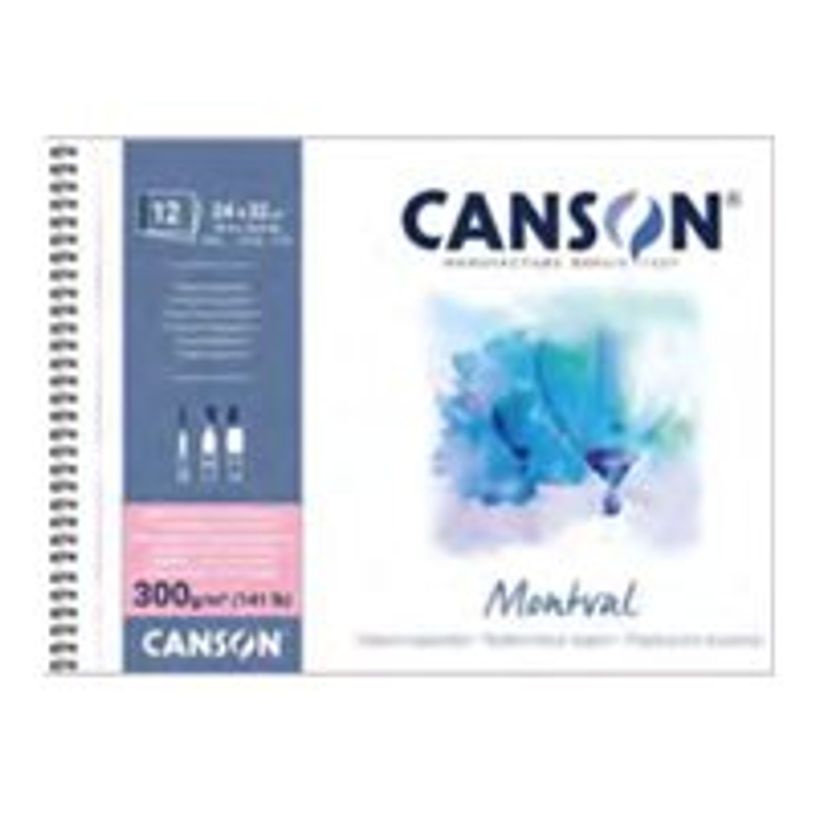 3148958071608-Canson Montval - Bloc-notes à spirale - reliure à spirale - A4 (210 x 297 mm) - 12 feuilles-P_511283_1-0