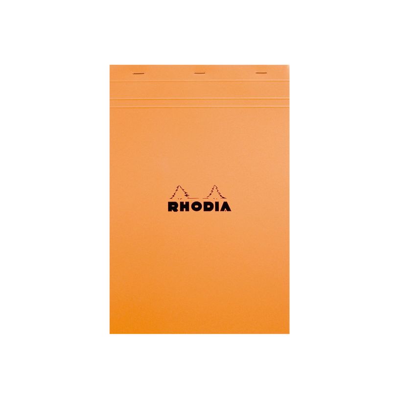 0113037920194-Rhodia - Pack de 5 Blocs notes - A4 + - 80 pages - petits carreaux - 80g - orange-P_519200_1-0