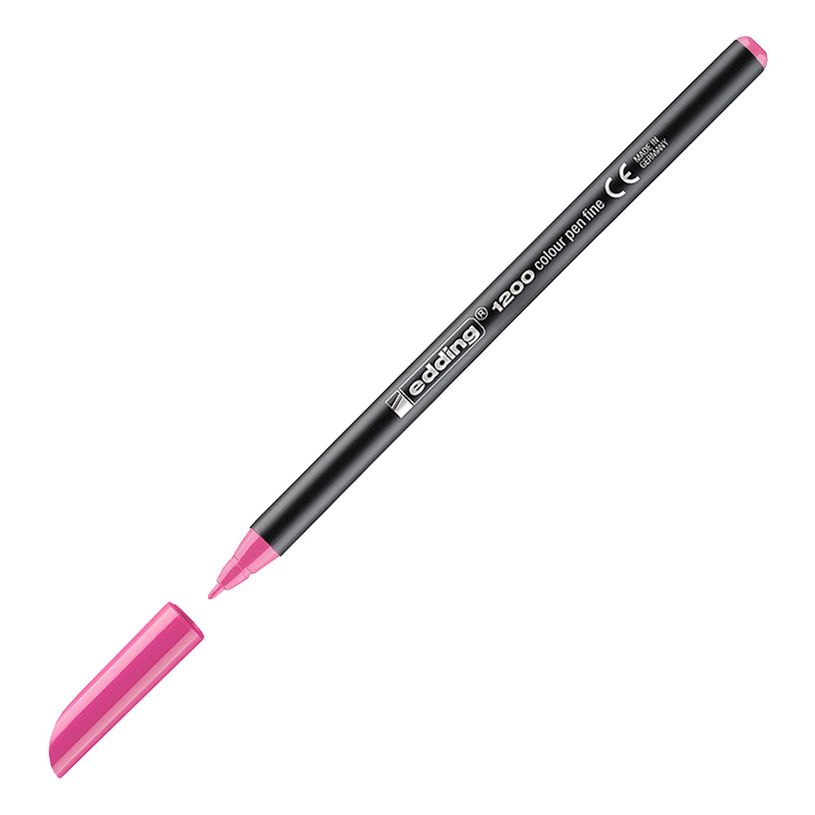 4004764033294-edding 1200 - Rotulador de punta de fibra - rosa - tinta al agua - 0.5-1 mm--1