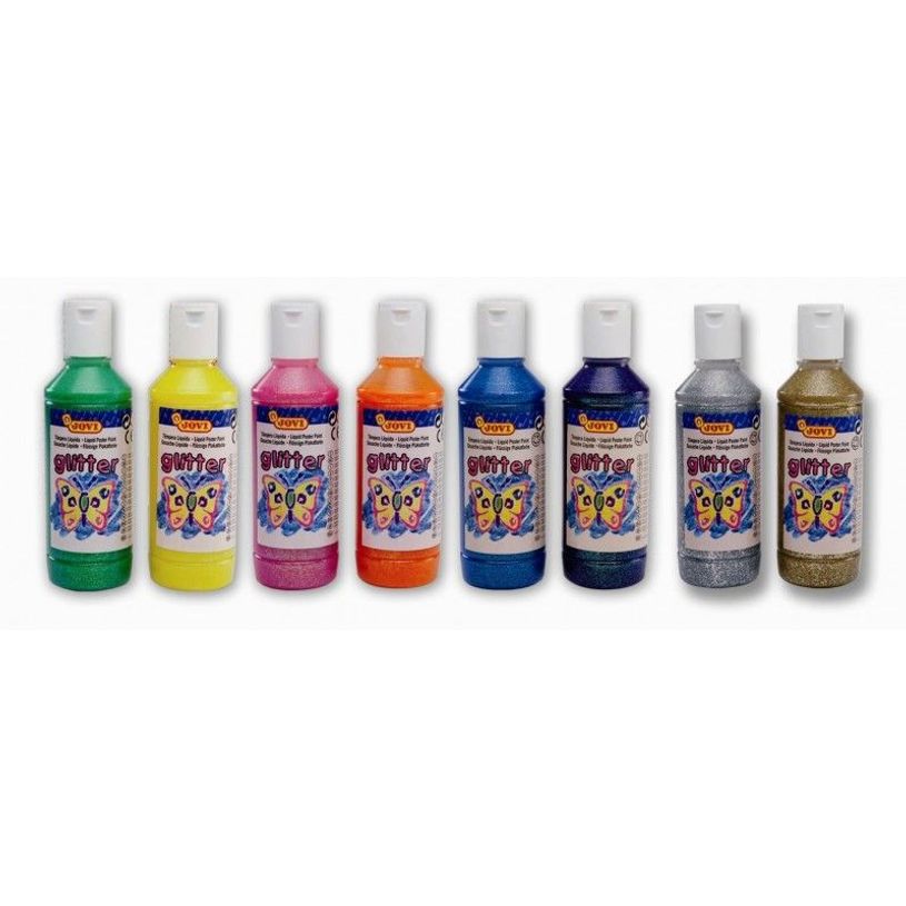 8412027025355-JOVI - Peinture - peinture à tempera à base d'eau - liguide - or pailleté - 250 ml-P_562138_1-0