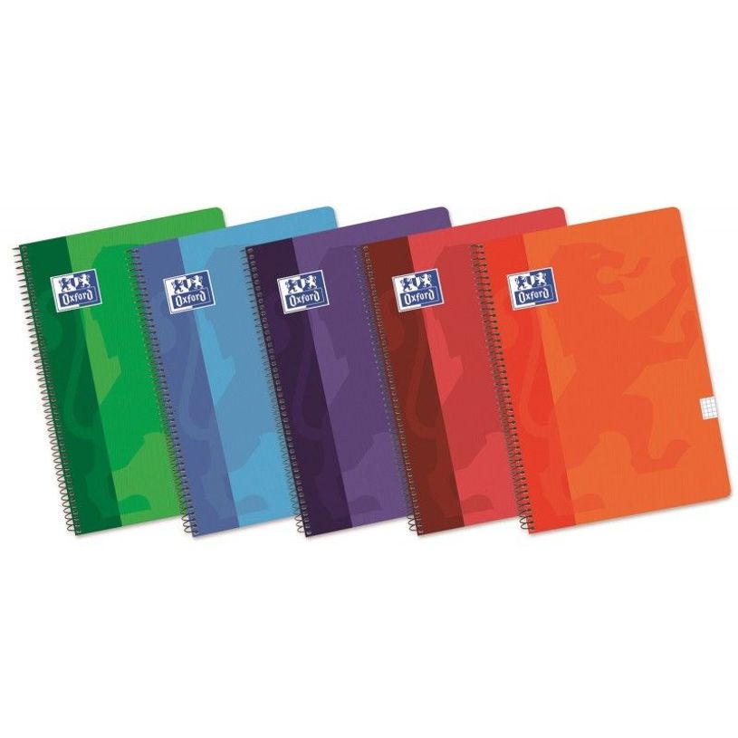 8412771121181-Oxford Classic - Cahier de notes - reliure à spirale - Quarto - 80 feuilles / 160 pages - bl-P_563375_1-0