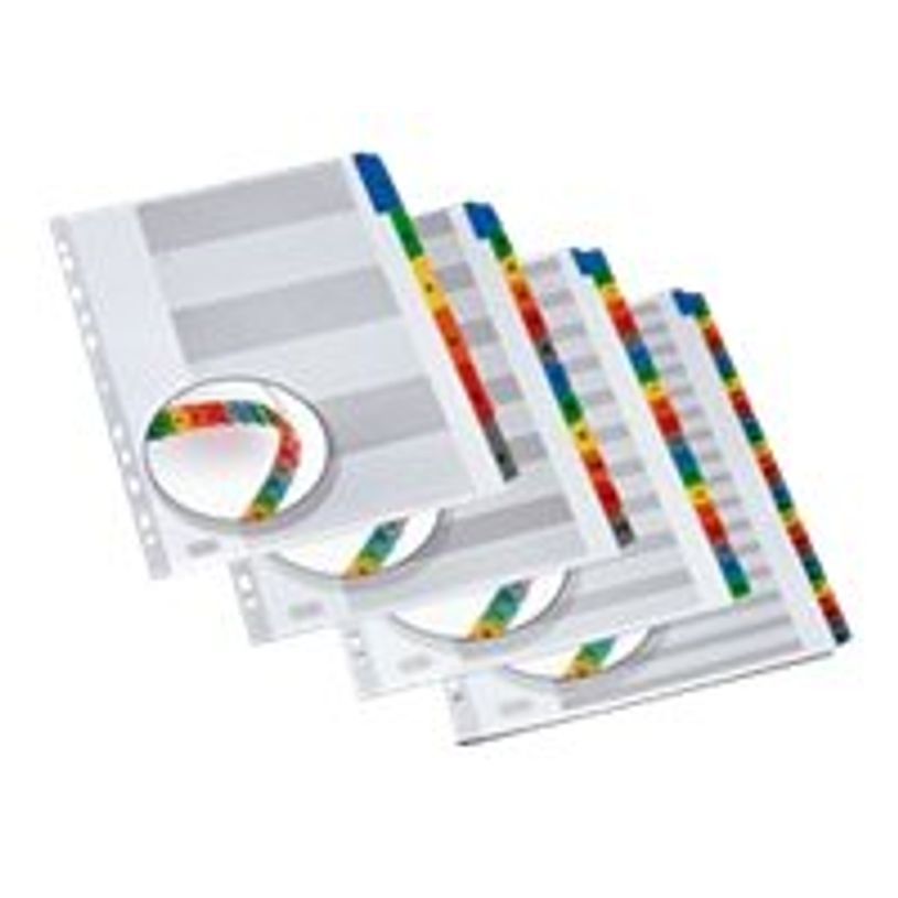 3045055665870-ELBA StrongLine - Intercalaire 12 positions numériques 1 à 12 - A4 Maxi - carte blanche-P_566587_3-1