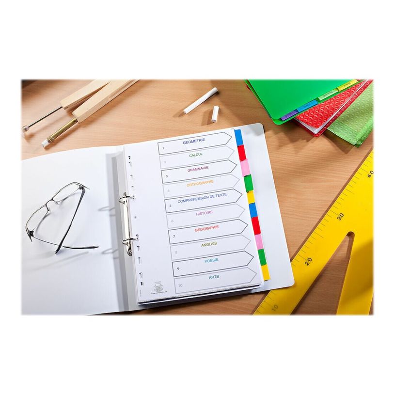 3045055675886-Oxford StrongLine - Intercalaire 12 positions - A4 Maxi - carte blanche-P_567588_1-2