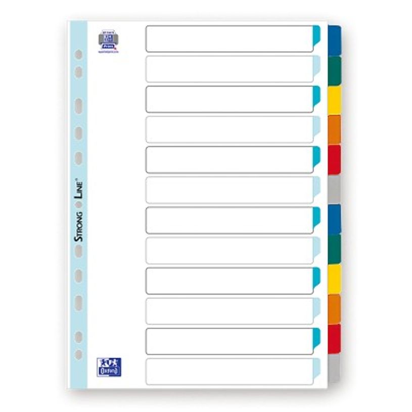 3045055675886-Oxford StrongLine - Intercalaire 12 positions - A4 Maxi - carte blanche-P_567588_4-1
