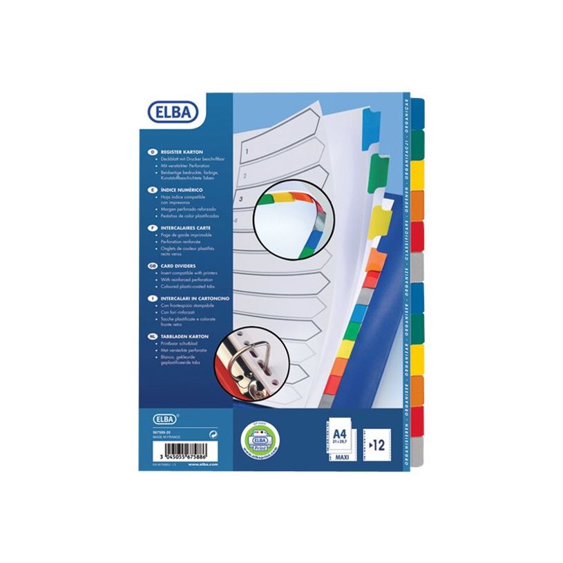 3045055675886-Oxford StrongLine - Intercalaire 12 positions - A4 Maxi - carte blanche-P_567588_7-3