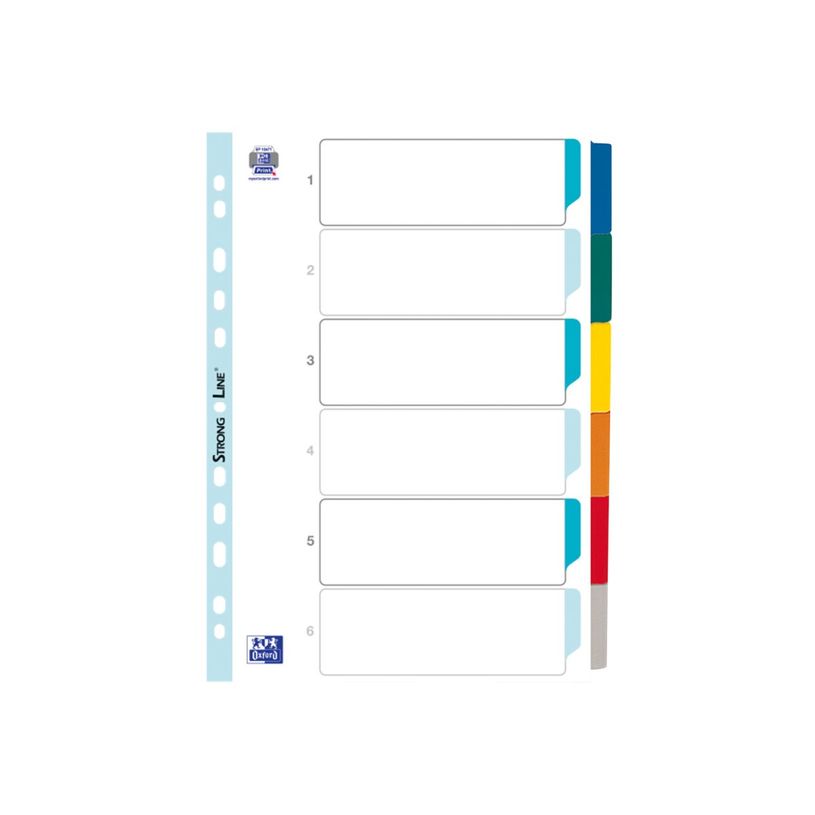 3045055685885-Oxford StrongLine - Intercalaire 6 positions - A4 - carte blanche-P_568588_2-1