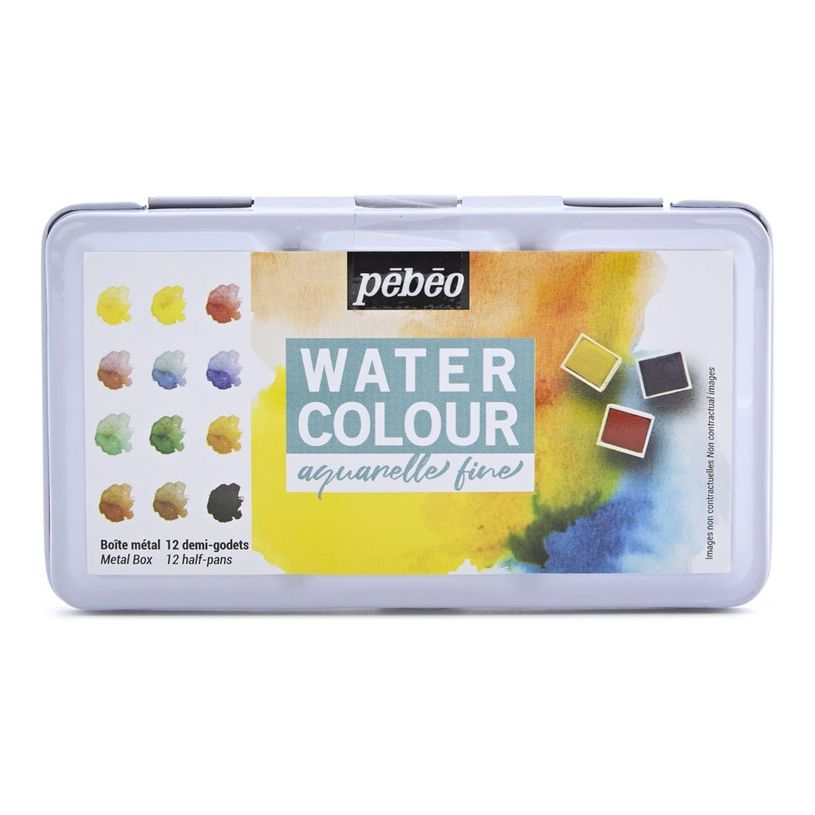 3167863000350-Pebeo - Ensemble de peinture - peinture à base d'eau - 12 couleurs - couleurs assorties - sa-P_569429_1-0
