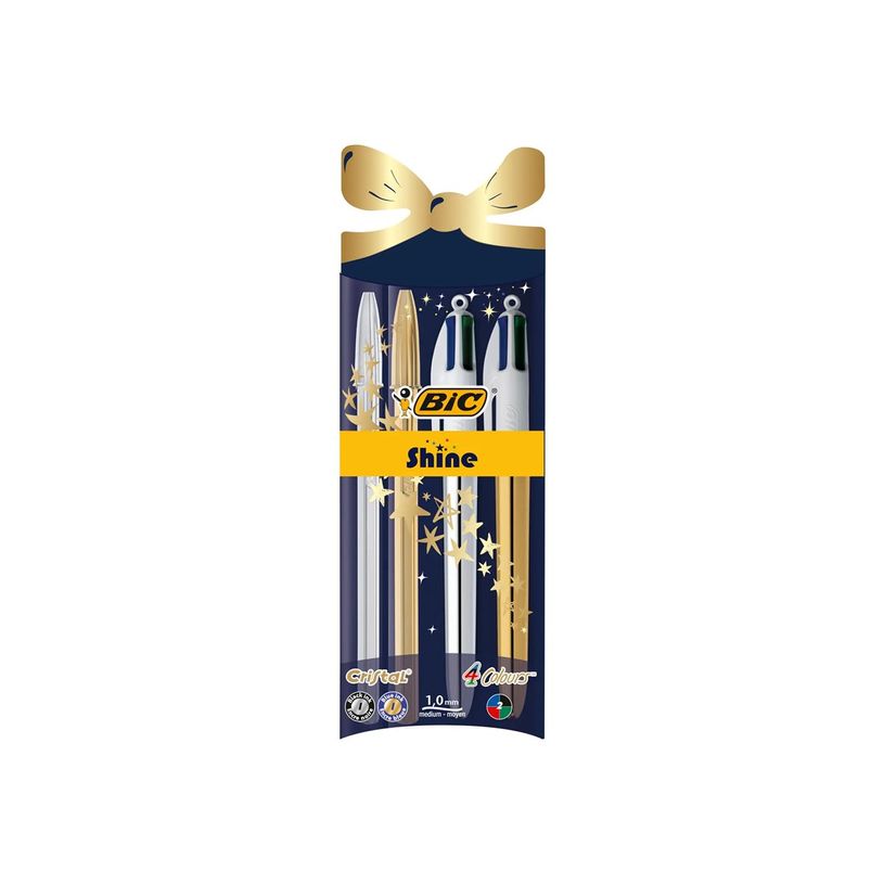 3086123415577-BIC Shine - 4 Stylos à bille - Christmas-P_569471_3-1
