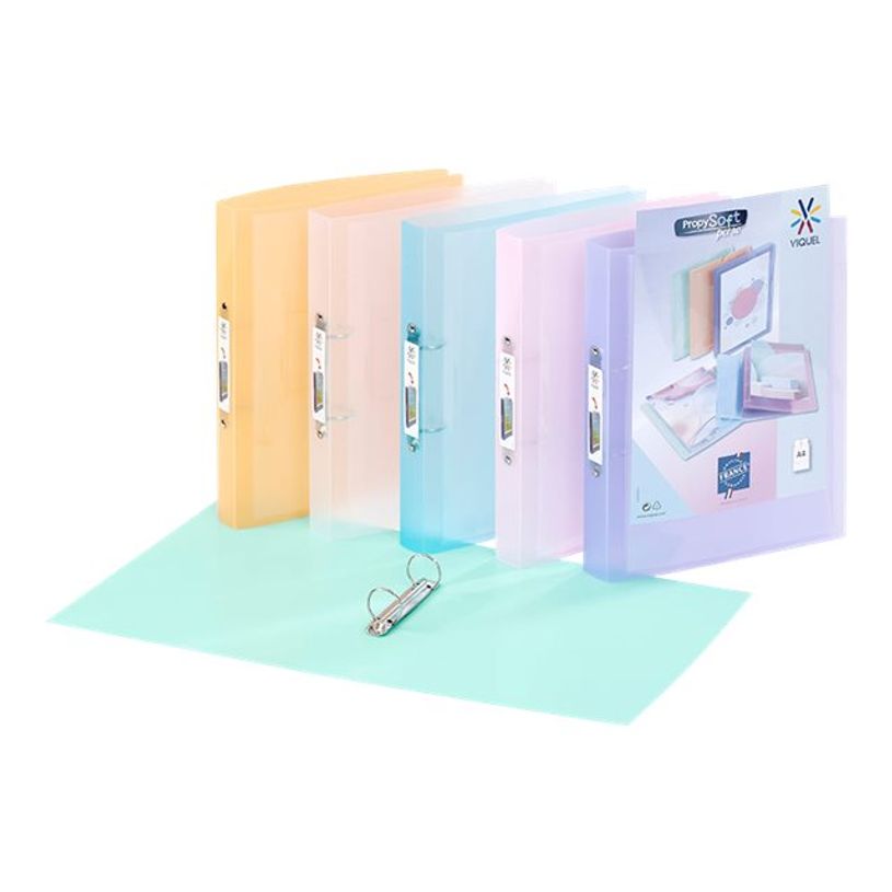 3135258189478-Viquel PropySoft - Classeur 2 anneaux personnalisable - Dos 35 mm - A4 - pour 250 feuilles - disponible-P_569836_1-0