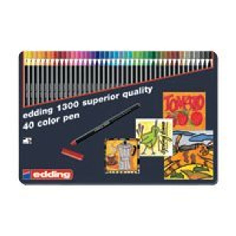 4004764877904-edding 1300 - Feutre - couleurs assorties - encre à l'eau - 3 mm (pack de 40)-P_570007_1-0