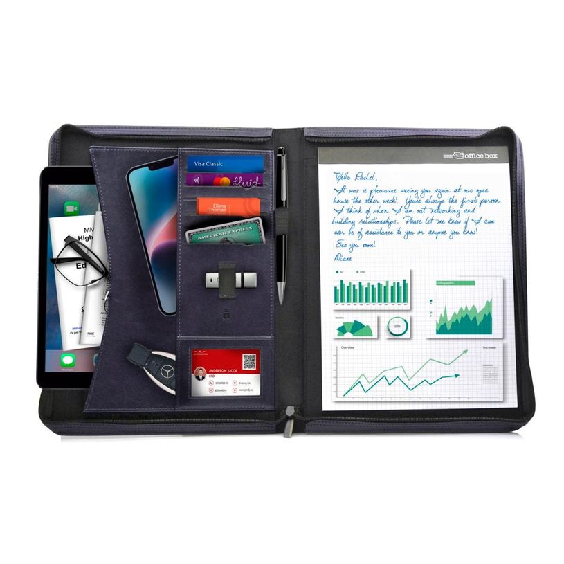 8435258744260-Office Box Dynamic Classic - Valisette à fermeture éclair - largeur de dos : 30 mm - A4 - pour documents-P_570965_1-5