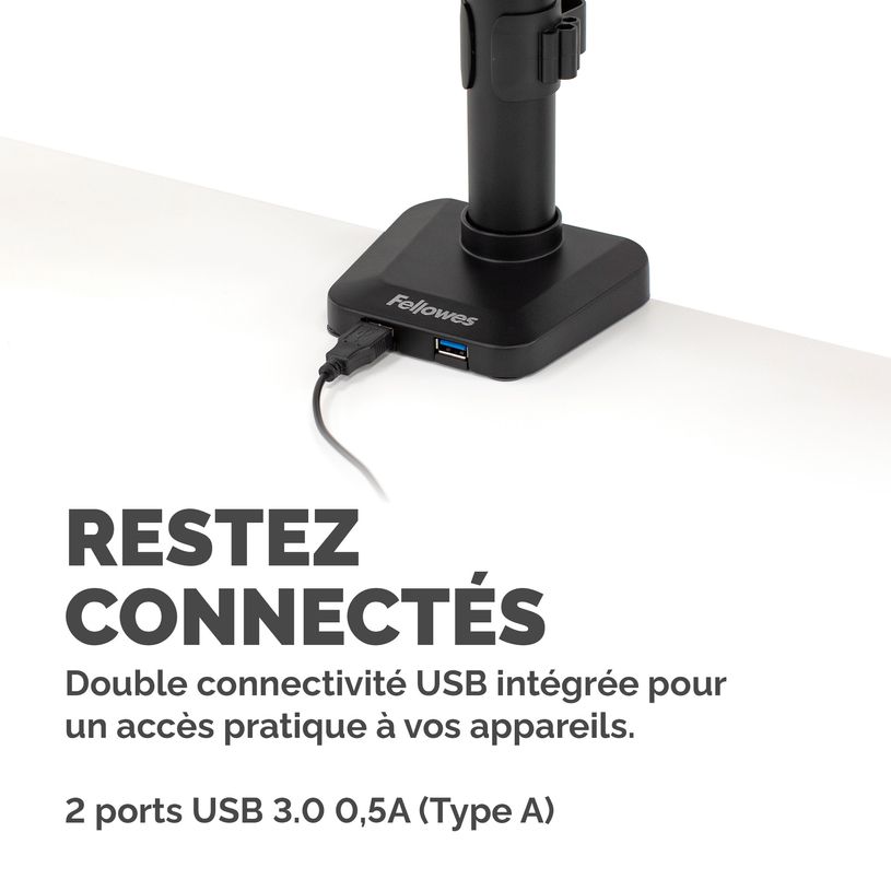 0043859716975-Fellowes Platinum Series Triple Arm - Bras porte écran triple à pince - noir-P_575029_6-2