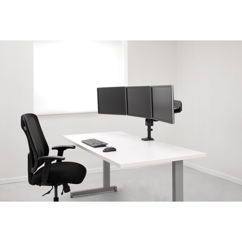 0043859716975-Fellowes Platinum Series Triple Arm - Bras porte écran triple à pince - noir-P_575029_8-4