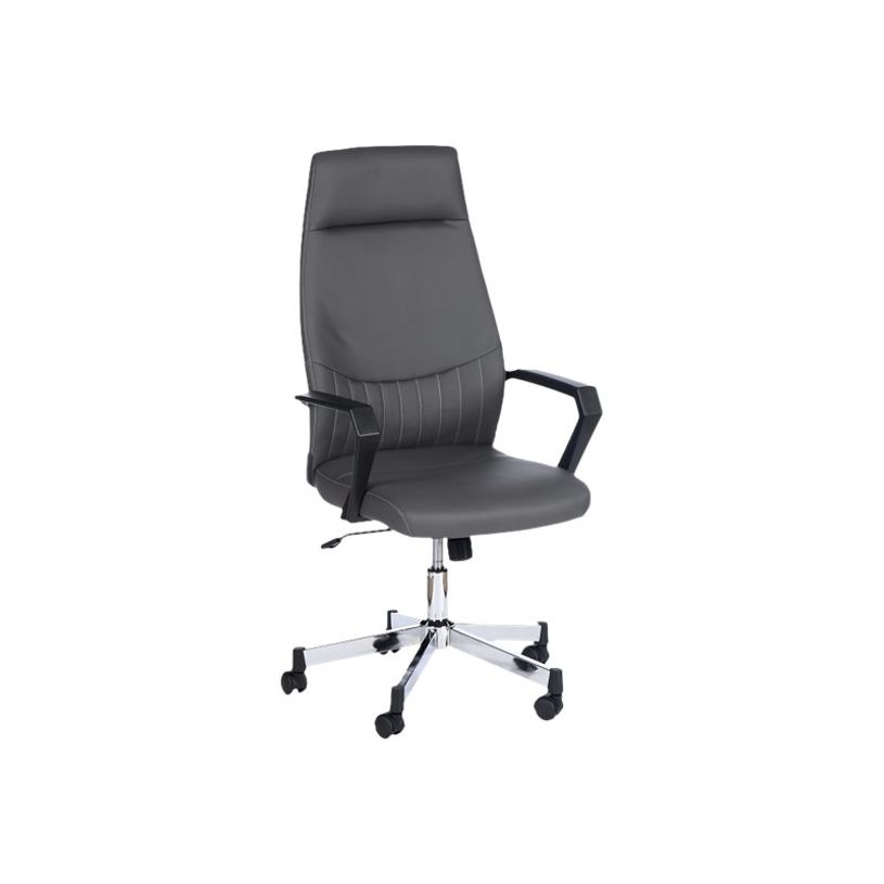 3760185028820-Fauteuil de bureau BUFFALO - accoudoirs - gris-P_575362_1-0