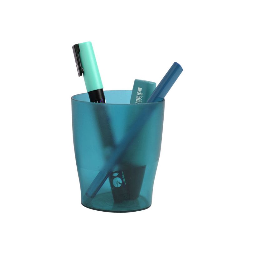 9002493099142-Exacompta ECOPen Classic - Pot à crayons - polypropylène (PP) - turquoise translucide-P_575512_1-0