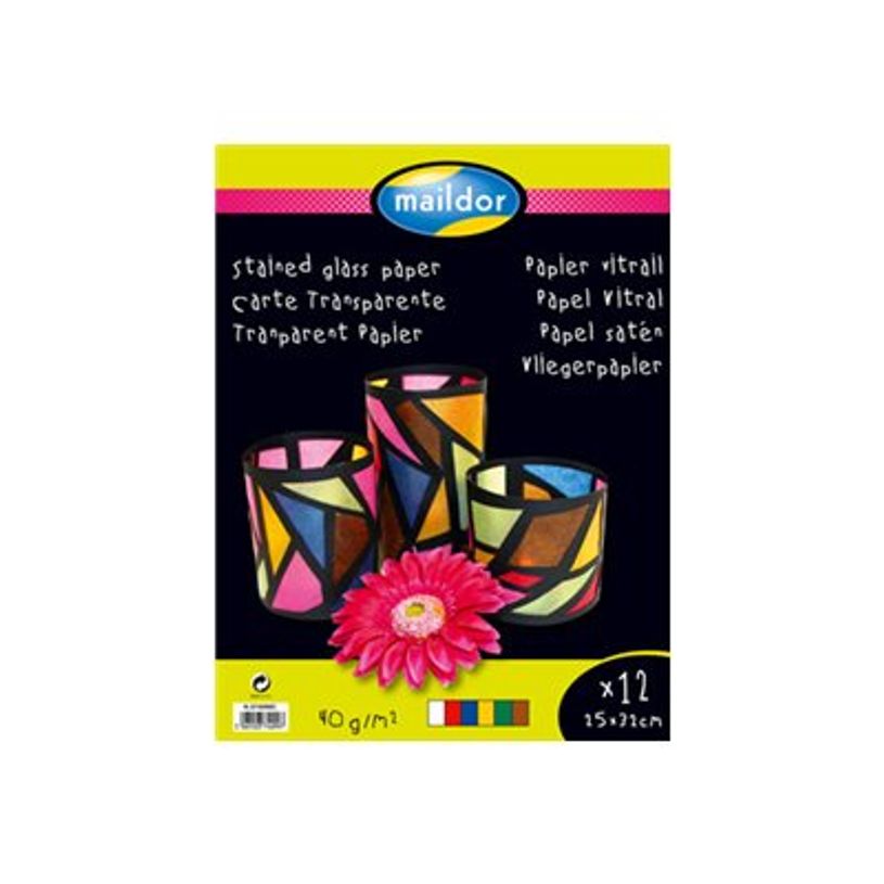 3065503740997-Maildor - Papier - 250 x 320 mm - 12 feuilles - assortiment - 40 g/m²-P_580099_1-0