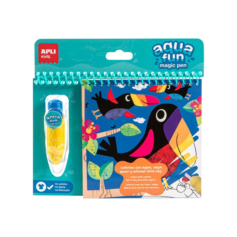 8410782152255-Jungle Aqua Fun - Livre à colorier avec Aqua Fun Magic Pen-P_581205_1-0