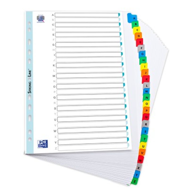 3045055925813-Oxford StrongLine - Intercalaire 26 positions A à Z - A4 Maxi - carte blanche-P_592581_2-0