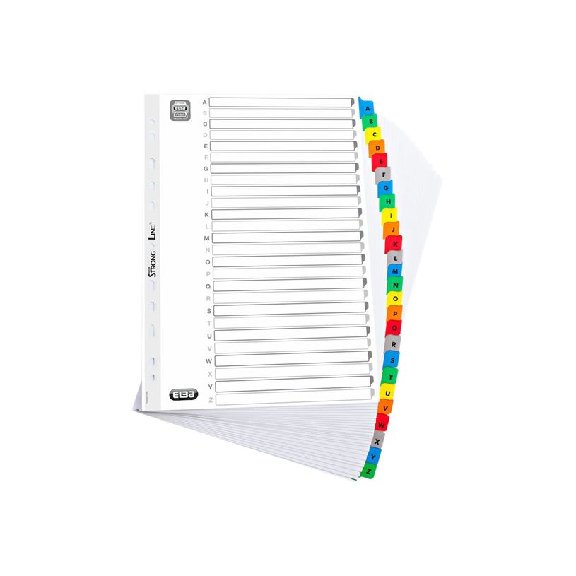 3045055965819-ELBA StrongLine - Intercalaire 26 positions A à Z - A4 - carte blanche-P_596581_1-1