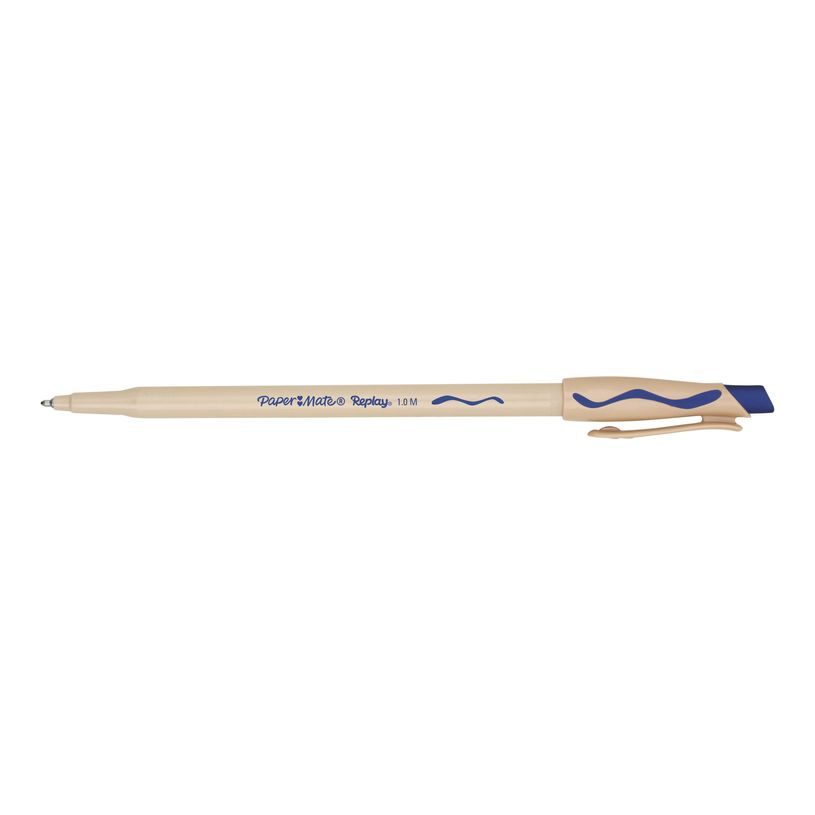 8008285098707-Paper Mate Replay - Stylo à bille - noir - 1 mm - moyen - avec gomme-P_6029014_1-0