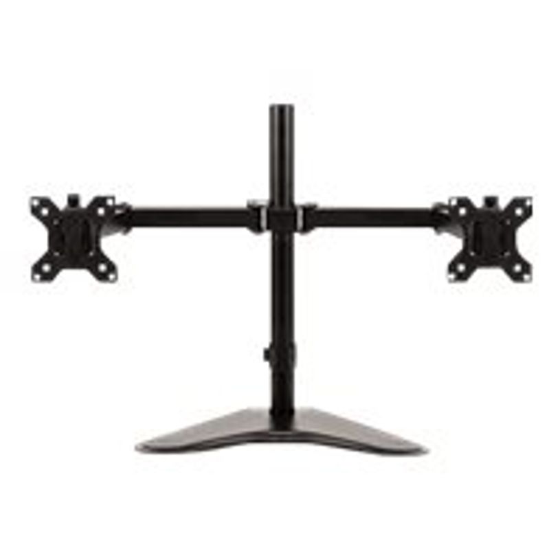 0043859728008-Fellowes Professional Series Free-standing Dual Horizontal Monitor Arm - Pied - pour 2 moniteurs - plastique, aluminium, acier - noir - Taille d'-P_604649_2-1