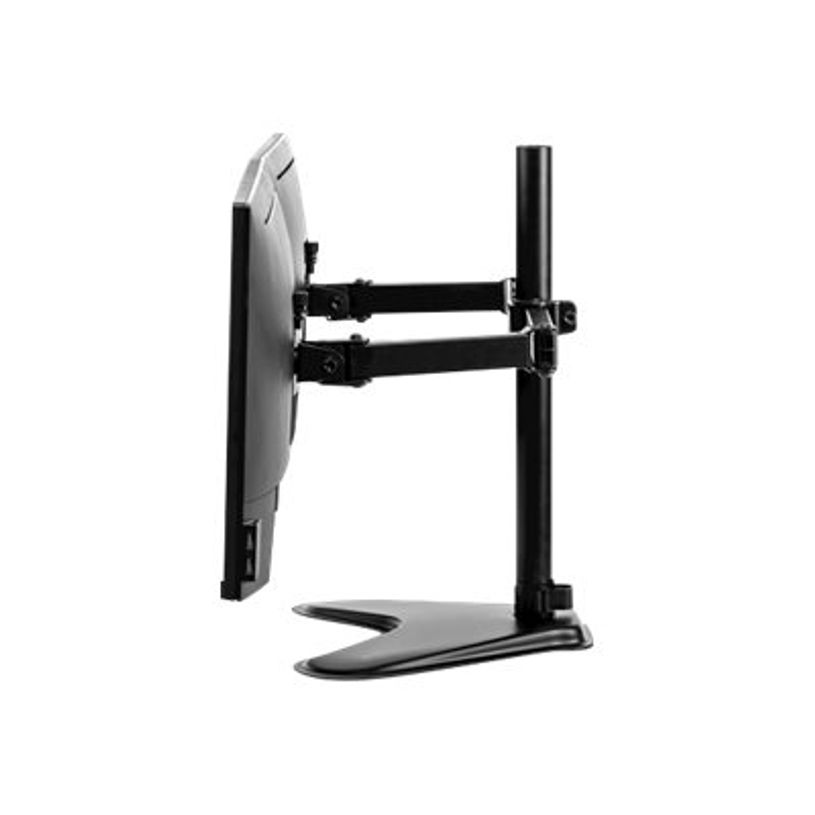 0043859728008-Fellowes Professional Series Free-standing Dual Horizontal Monitor Arm - Pied - pour 2 moniteurs - plastique, aluminium, acier - noir - Taille d'-P_604649_4-3