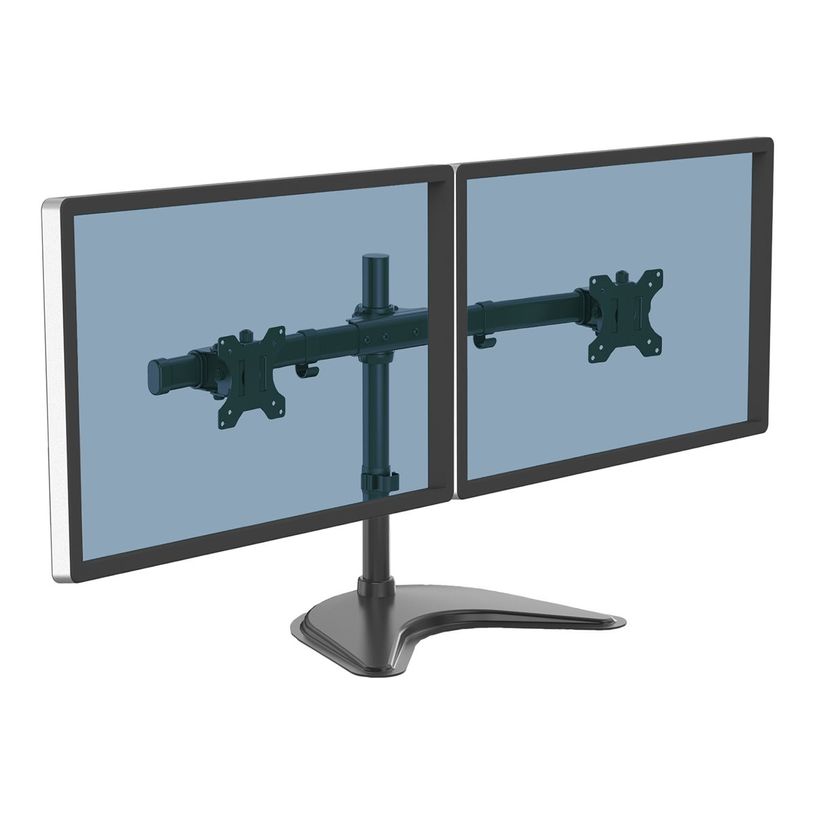 0043859728008-Fellowes Professional Series Free-standing Dual Horizontal Monitor Arm - Pied - pour 2 moniteurs - plastique, aluminium, acier - noir - Taille d'-P_604649_5-4
