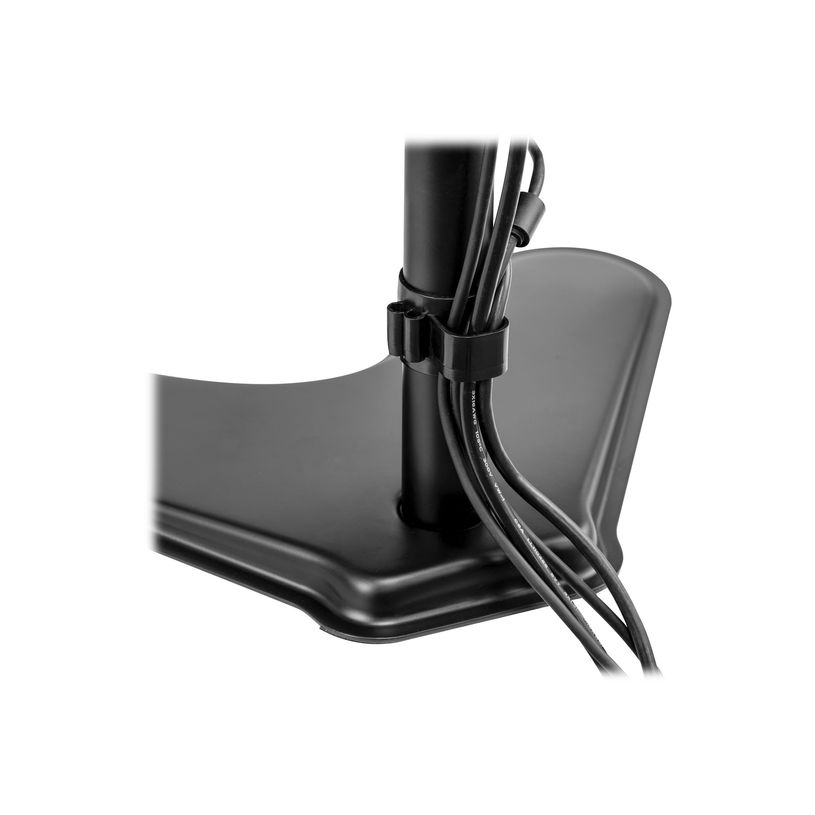 0043859728060-Fellowes Professional Series Free-standing Dual Stacking Monitor Arm - Pied - pour 2 moniteurs - acier - noir - Taille d'-P_604650_5-3