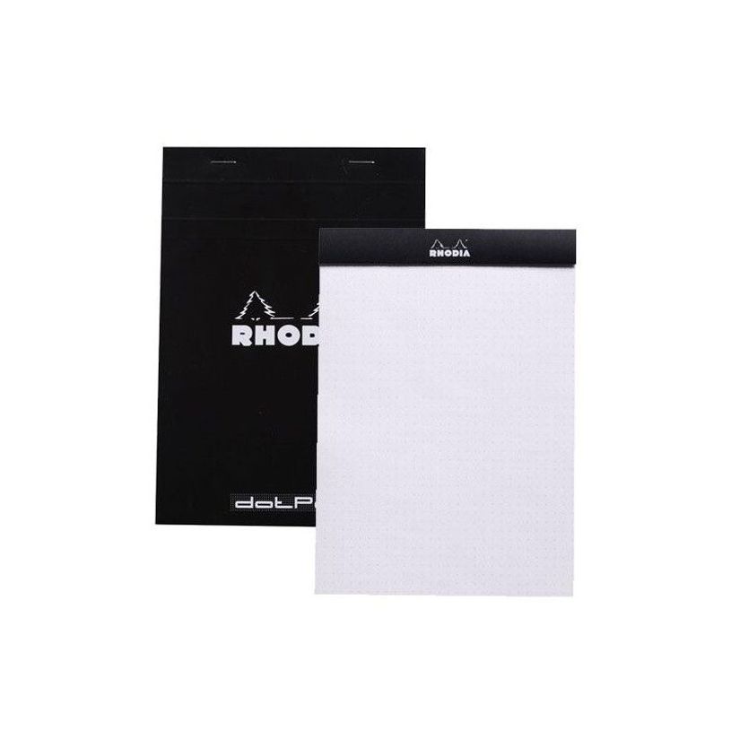 3037920185590-Bloc rhodia grapado numero 18 A4 con tapa negra dots-P_607835_2-0