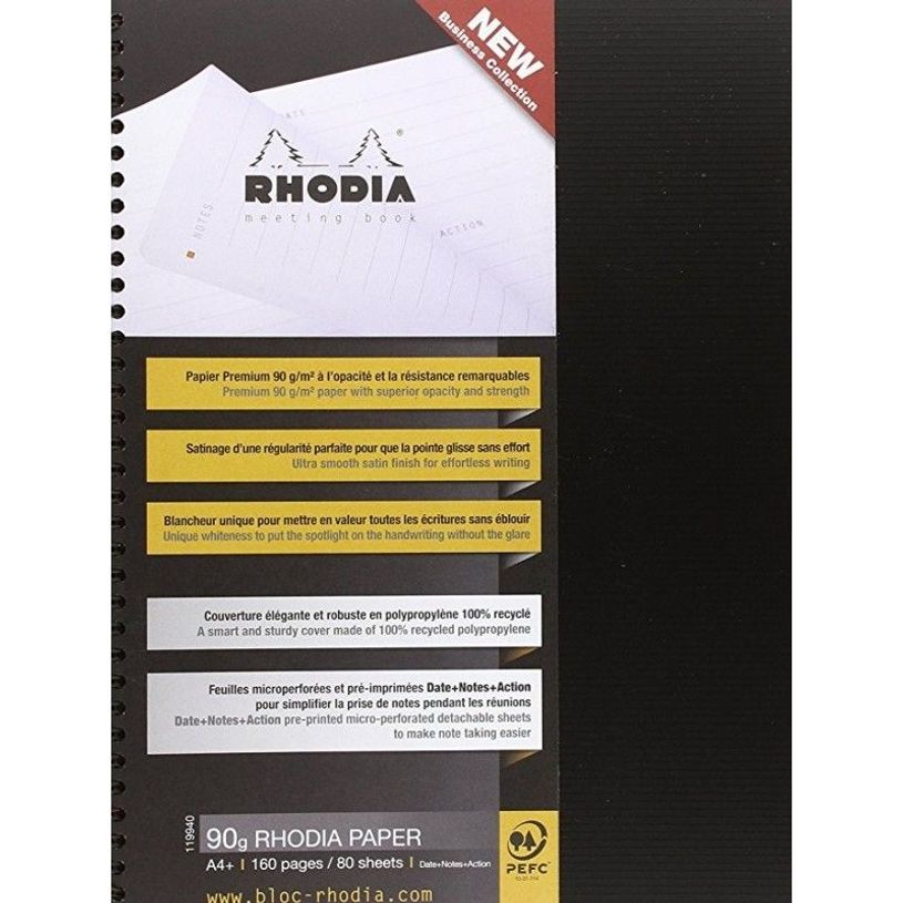 3037921199404-RHODIA Rhodiactive - Cahier de réunion - reliure à anneaux métalliques - A4 Plus - 80 feuilles / 160 pages - ligné - noi-P_607836_2-0