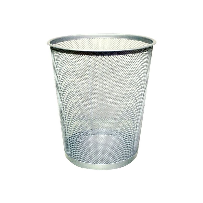 5705831008496-Q-CONNECT - Corbeille à papier - 18 L - filet métallique - argent-P_608784_1-0
