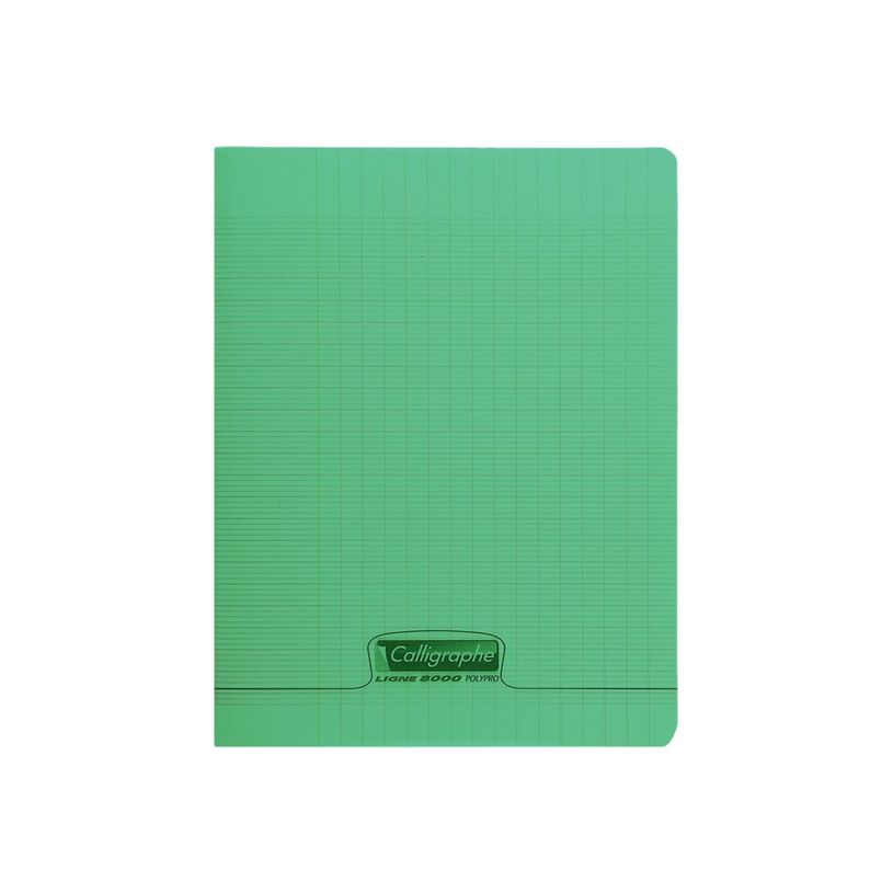 3210330182957-Calligraphe 8000 - Cahier polypro 24 x 32 cm - 140 pages - grands carreaux (Seyes) - vert-P_609100_1-0
