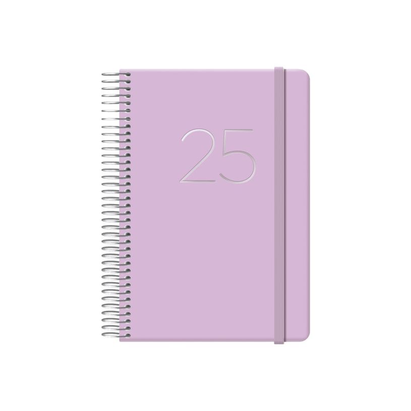 8421938125740-Dohe Gloss - Agenda - 2025 - página de día - encuadernado de alambre - 125 x 180 mm - 336 páginas - white offset paper - cubierta púrpura -P_609322_1-0