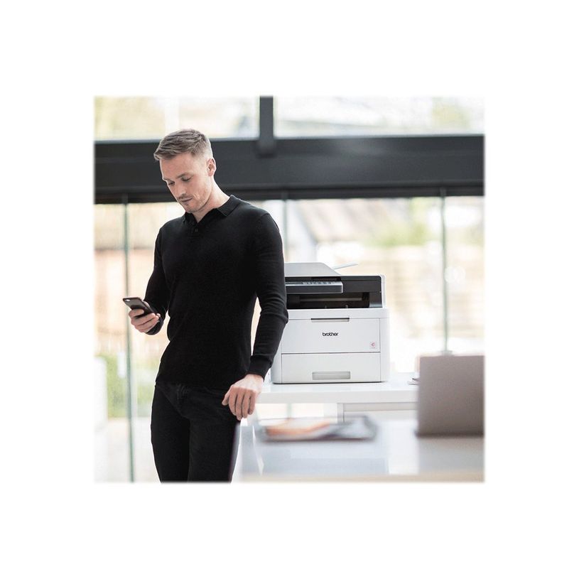 4977766790314-Brother MFC-L3750CDW - Imprimante multifonction laser couleur A4 - USB 2.0, LAN, Wi-Fi(n), h