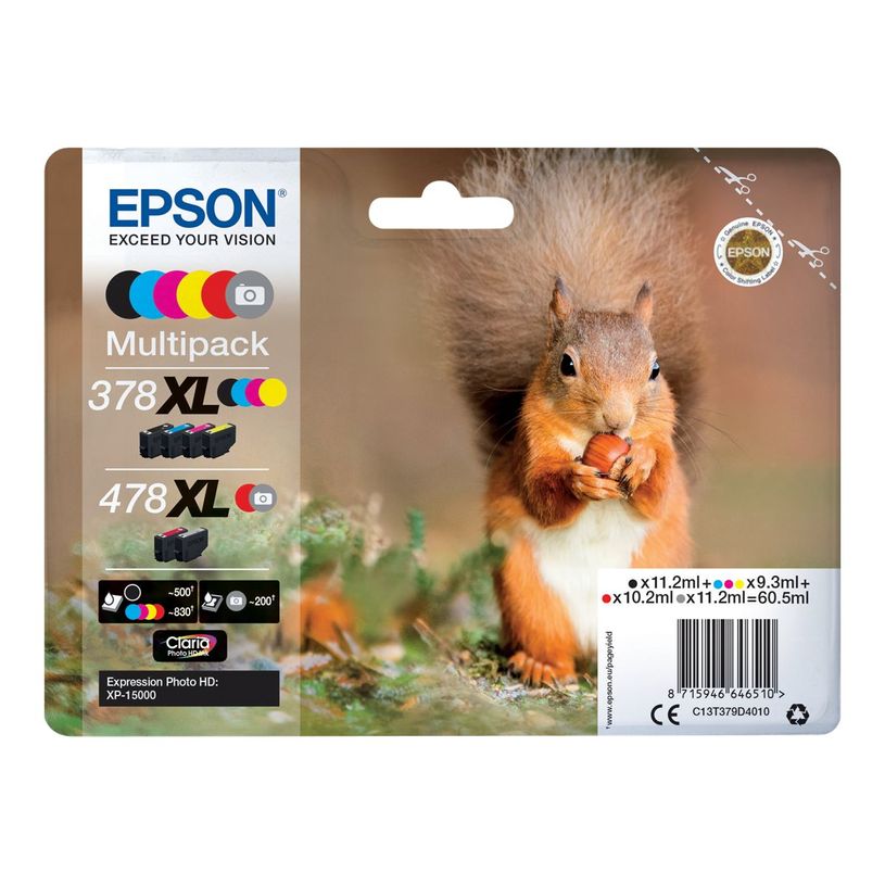 8715946646510-Epson 478XL Multipack - Pack de 6 - gris, noir, jaune, cyan, magenta, rouge - Cartouche d'enc-P_611943_1-0
