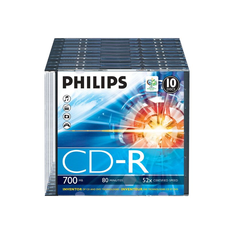 8710895778206-Philips - 10 x CD-R - 700 Mo (80 min) 52x - boîtier CD étroit-P_612293_1-0