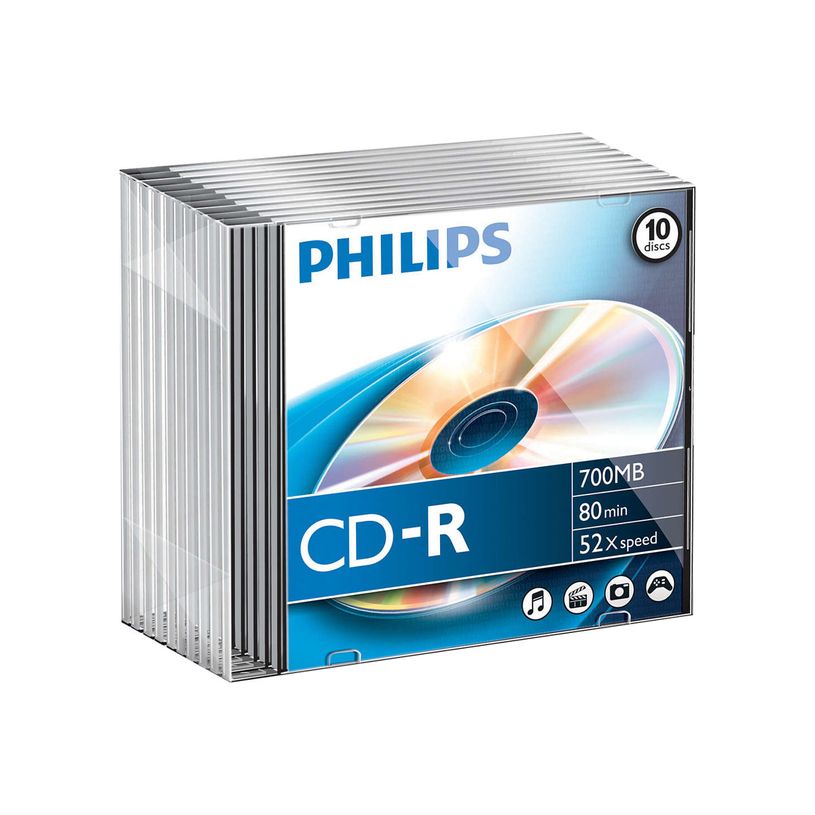 8710895778206-Philips - 10 x CD-R - 700 Mo (80 min) 52x - boîtier CD étroit-P_612293_2-1