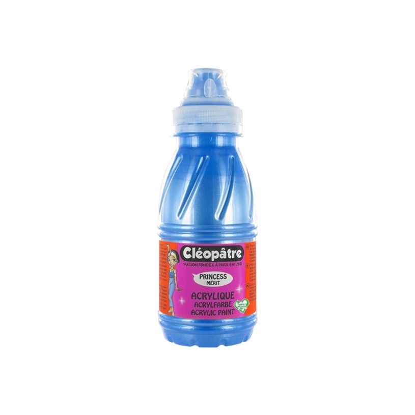 3134725003743-Cléopâtre Princess Mérit - Peinture acrylique - 250 ml - bleu perlé -P_614750_4-0