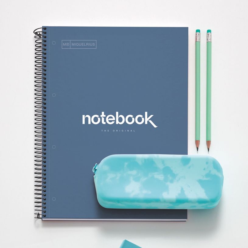 8422593460467-Notebook Emotions, Couverture rigide, A4, quadrillage 5x5 mm, 80 feuilles de 1 couleur, Miquelrius, Mar--2