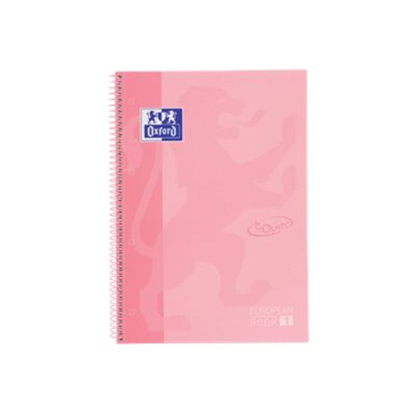 8412771028190-Oxford Touch' - Cahier à spirale 24 x 32 cm - 160 pages - petits carreaux (5x5 mm) - rose pa-P_616522_2-1