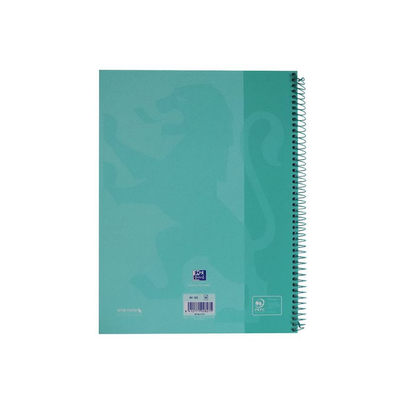 8412771028275-Oxford Touch' - Cahier à spirale 24 x 32 cm - 160 pages - petits carreaux (5x5 mm) - menthe-P_616523_4-4