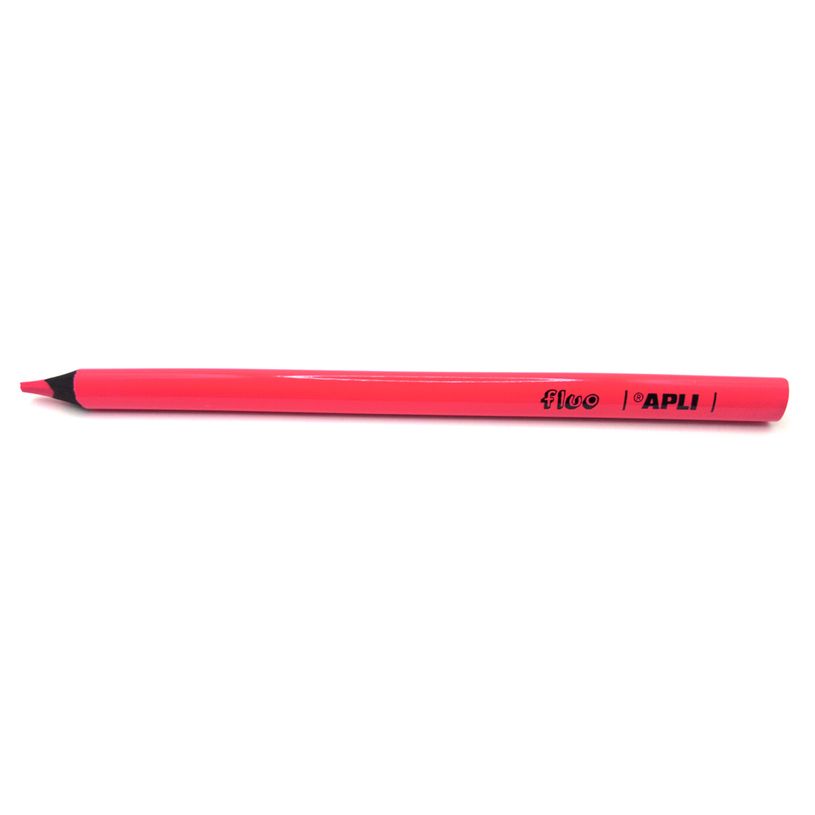 8410782175070-Apli Agipa - Crayon de couleur triangulaire Jumbo - rose fluo--0