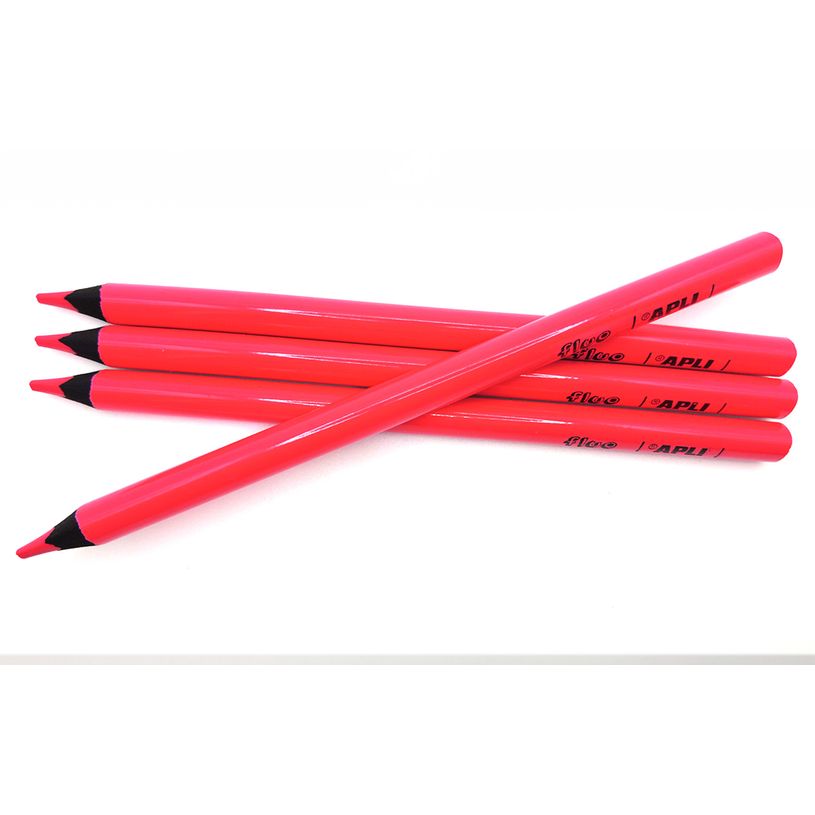 8410782175070-Apli Agipa - Crayon de couleur triangulaire Jumbo - rose fluo--1