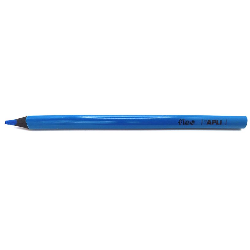 8410782175087-Apli Agipa - Crayon de couleur triangulaire Jumbo - bleu fluo--0
