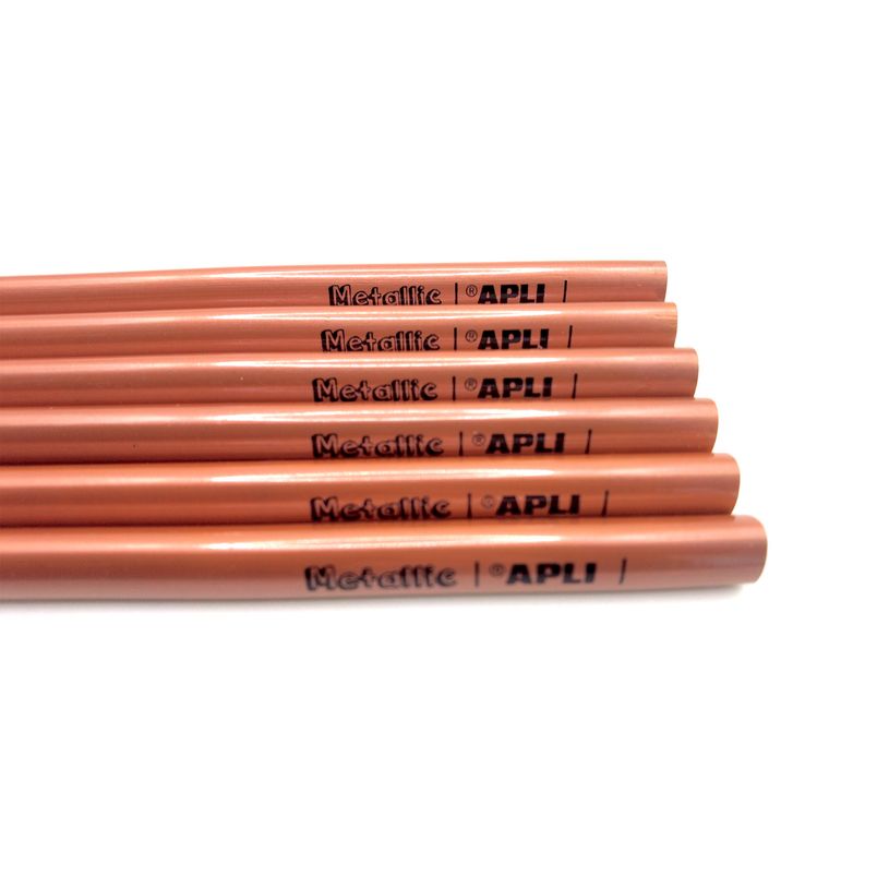 8410782175131-Apli Agipa - Crayon de couleur triangulaire Jumbo - bronze métallique--1